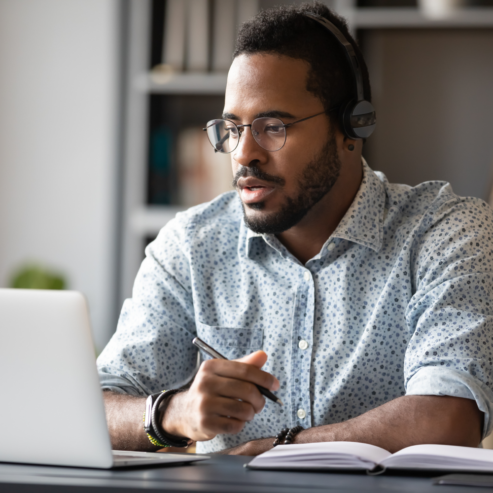 Employee on Computer