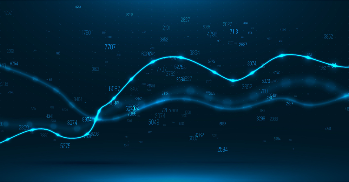 Data, graphs, and chart graphic